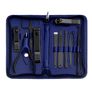 Kits de manucure et pédicure de luxe personnalisés en acier inoxydable, OEM ODM, haute qualité, prix d'usine, outils de précision pour les ongles, ensemble d'outils pour le nail art - Product Image 1
