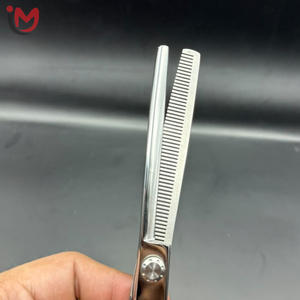 Professional Stainless Steel <b>Thinning</b> Scissors 54 Teeth Blunt Tip Short Handle Right Handed Hair Salon Grooming Shears - Product Image 4