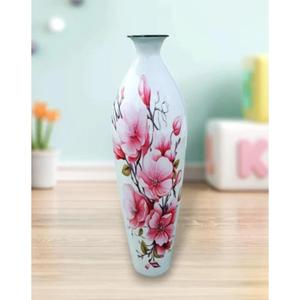<b>Hand</b> <b>Paint</b> White Flower Vase Floor Mount Living Room Bedroom Modern Home Decoration Metal Vases For Artificial Plants Flowers - Product Image 5