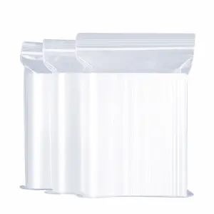 Sacchetto d'imballaggio della chiusura lampo del ldpe trasparente del commestibile antistatico del sacchetto del sacchetto di plastica stampato su misura del pe con il logo
