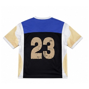 เสื้อเจอร์ซีย์แฟนคลับผู้ชายสำหรับฤดูร้อน แบบสั่งทำขายส่ง ระบายอากาศได้ดี แห้งเร็ว ป้องกันรังสียูวี ผลิตจากโพลีเอสเตอร์ 100% แขนสั้น ทันสมัย - Product Image 2