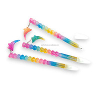 Mignons stylos en plastique 0.5mm largeur d'écriture chatoyante couleurs pastel dauphin charme fête faveurs salle de classe cadeaux articles promotionnels