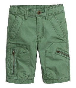 Men's High Street Style Solid Canvas Cargo Shorts 100% Cotton Knitted Elastic Waist Windproof & Quick Dry Breathable Heavy Duty - Product Image 2