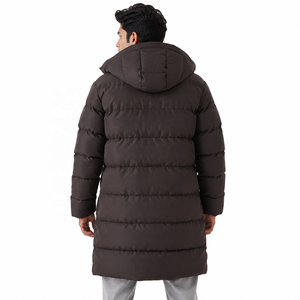 Wholesale Outdoor <b>Warm</b> Utility Bubble Coat for <b>Men</b> Custom Logo Boxy Thick Streetwear Funnel Neck Hooded Puffer <b>Men's</b> <b>Jackets</b> USA - Product Image 3