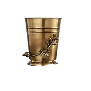 Fleurs et bourgeons en plaqué or de haute qualité, seau à vin et à glace, fournitures de refroidisseur de boissons, taille et logo personnalisés - Product Image 1