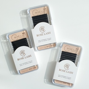 ต่อขนตาแบบ J B C CC D L L+ M Curl สำหรับหลากหลายดีไซน์ ขนตาปลอมมิงค์ทำมือ 100% - Product Image 3