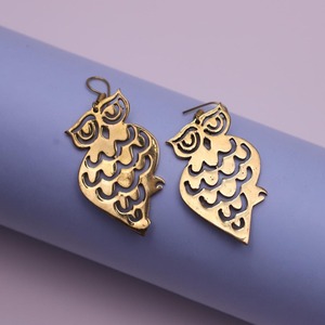 Pendientes de Latón Redondos de Estilo Clásico, Acabado Liso, Precio de Fábrica al por Mayor - Product Image 3