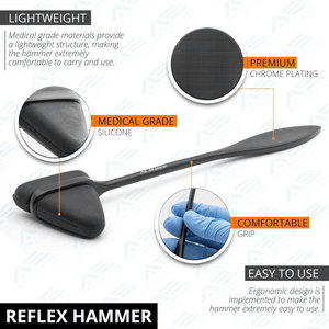 Linterna con medidor de pupila, kit de herramientas para enfermería, EMT y estudiantes de medicina, kit de diagnóstico para estudiantes de medicina, martillo de reflejos, juego de diapasones - Product Image 2