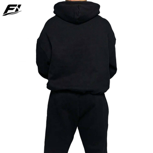 Sudadera con capucha de algodón 100% para hombre, con cremallera completa, hombros caídos, estilo oversize, personalizable con logo, venta al por mayor, proveedor de EE. UU. - Product Image 3