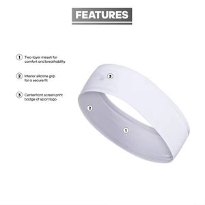 Running Fitness Yoga Tennis Headband Basketball Sweatband High Quality 1cm Thin <b>Nylon</b> Hair Band Sport Headband - Product Image 5