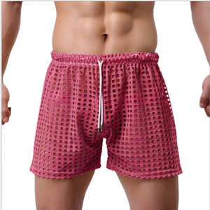 Pantalones Cortos de Poliéster de Color Sólido para Hombre, Cintura Elástica, Detalle de Ribete Frontal, Estilo Casual, Corte Medio, Transpirables y Ecológicos - Product Image 2