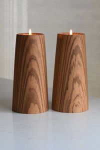 HAndcrafted new <b>set</b> of 4 pcs <b>candle</b> holder wooden luxury home decor premium quality - Product Image 2