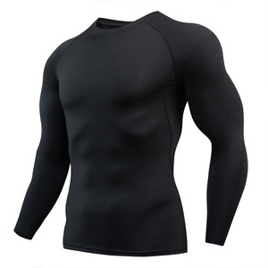T-shirt à manches longues à séchage rapide pour l'automne, vêtements de sport à haute élasticité, vêtements de fitness pour hommes, vêtements d'entraînement - Product Image 3