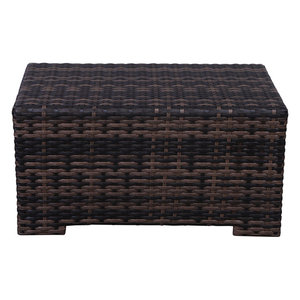 Ensemble de jardin en rotin et osier pour 6 personnes entièrement assemblé avec coussins, groupe de sièges confortables pour se divertir en plein air - Product Image 5