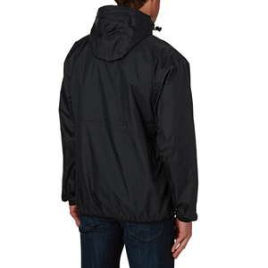 Men's Eco-Friendly Waterproof Nylon Winter Windbreaker <b>Jacket</b> with Reflective Fabric <b>Packable</b> Design Stand Collar Zipper Closure - Product Image 5