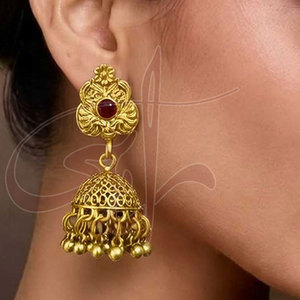 Boucles d'oreilles de mariage tendance en acier inoxydable de qualité supérieure, plaquées or, pour femmes, nouvelle collection, vente flash - Product Image 6
