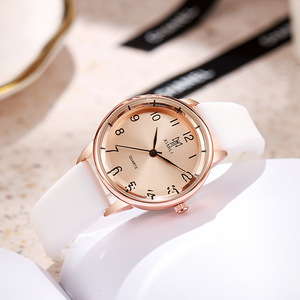 Reloj de Cuarzo de Lujo con Correa de Silicona Redonda para Mujer, Reloj Moderno para Estudiantes - Product Image 4