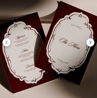 Cartes d'invitation de mariage personnalisées haut de gamme, impression sur papier, cartes de fête design, cartes de mariage avec enveloppe
