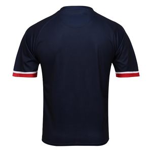 Camiseta de Fútbol de Manga Corta para Hombre, Cuello Redondo, Rayas Sublimadas, Poliéster que Absorbe la Humedad, Ropa Deportiva para Adultos - Product Image 3