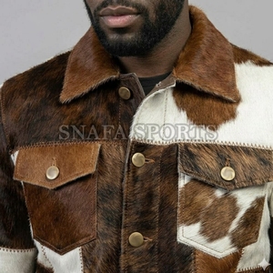 Unique Style 2026 Top Selling Wholesale Genuine <b>Leather</b> <b>Jacket</b> New Arrival Hair on <b>Leather</b> <b>Jackets</b> With Custom Packing - Product Image 4
