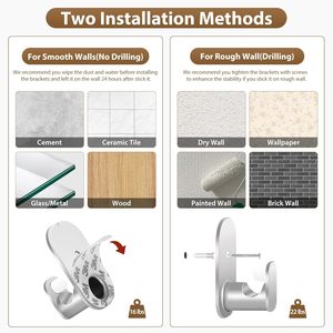 Tringles à rideaux extensibles sans perçage, idéales pour les locataires, petites tringles pour rideaux légers - Product Image 6