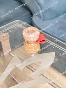 Presentamos el Nuevo Quemador de Incienso de Resina Blanca de Moda, con Cuero Rojo, para Uso Terapéutico, Ecológico, Duradero, Combinación Perfecta de Elegancia - Product Image 2