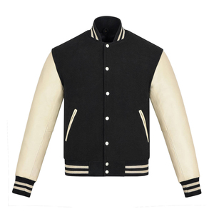 Blouson universitaire streetwear personnalisable de haute qualité, dernier design 2025, matière douce, séchage rapide, soldes d'hiver, couleur et logo personnalisables - Product Image 1