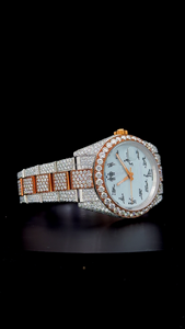 Exclusive Custom Kamasutra Dial <b>Iced</b> <b>Out</b> <b>Watch</b> VVS Moissanite Diamond Two-Tone Luxury <b>Watch</b> Rose Gold Plated Hip Hop <b>Watch</b> - Product Image 2