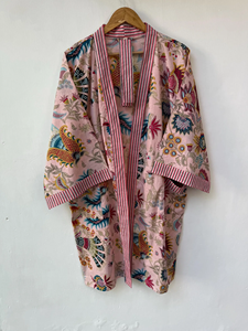 Kimono de Algodón con Estampado de León Estilo Boho para Mujer, con Cuello en V, Estampado a Mano, para Playa, Elegante, para Descansar, de Secado Rápido, para Primavera/Verano - Product Image 5