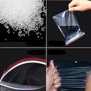 Sacs à fermeture éclair transparents faciles à ouvrir, épaisseur 0,5 mm et 2 mil - Durables et réutilisables, taille personnalisée, solution de stockage et d'emballage alimentaire - Product Image 5