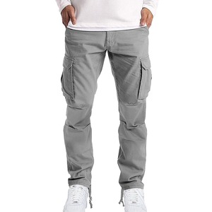 Pantalones Cargo Deportivos Premium, Pantalones Cargo Atléticos, Transpirables, de Sarga de Algodón, Bordados, con Serigrafía, OEM, ODM, Ropa al por Mayor - Product Image 5