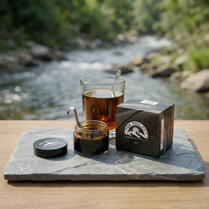 Resina de Shilajit del Himalaya, Resina de Shilajit Natural Dorada de Grado Superior, Resina de Shilajit Seca al Sol de Skardu, Pakistán - Product Image 3