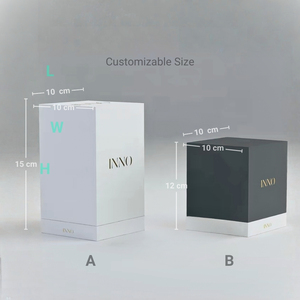 Подарочная коробка класса люкс с жестким верхом и дном для косметики и средств по уходу за кожей с вкладышем |   Биоразлагаемая коробка для баночки с кремом, сыворотки - Product Image 4