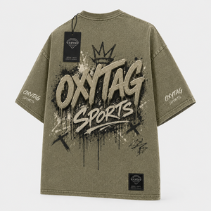 Camiseta Gráfica Oversize Vintage con Lavado Ácido Personalizada, de Algodón Pesado, Manga Corta, Estilo Urbano para Hombre, Ropa de Moda OEM - Product Image 3