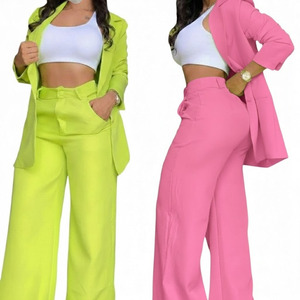 Blazer para Mujer, el Más Popular, Color Sólido, Manga Larga, un Solo Botón, Blazers de Oficina, Traje para Mujer, Chaquetas de Negocios para Mujer - Product Image 6