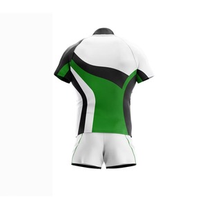 Ensemble de maillot et short de rugby personnalisé de qualité supérieure avec logo, sublimé, respirant, à séchage rapide, pour hommes, tenue de sport - Product Image 6