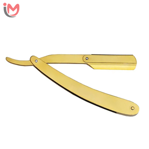 Stainless Steel Barber <b>Swing</b> Lock Razors <b>Single</b> Blade Customizable Color Brand Smooth Feel Salon Quality Straight Edge Face - Product Image 4