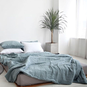 Juego de Sábanas de 4 Piezas, 300 Hilos, de Lujo, 30 cm de Profundidad, Sábana Plana, Fundas de Almohada, Juego de Ropa de Cama King, Blanco - Product Image 5