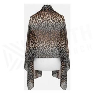 MORTY APPLESAN Bufanda de seda con estampado de leopardo para mujer, accesorio de moda multifuncional, largo y elegante, para todas las estaciones - Product Image 2