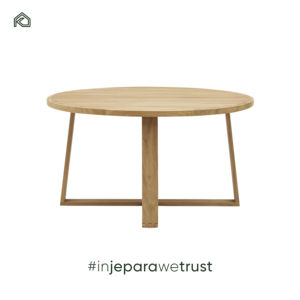 Good Quality Solid <b>Wood</b> Dining <b>Table</b> Natural Color Modern Style <b>Water</b> Resistant for Restaurant Hotel Outdoor Living Room Use - Product Image 2