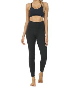 Leggings de Yoga Personalizados para Mujer, de Cintura Alta, con Logotipo, Satinados, Elásticos, de Secado Rápido, para Gimnasio, Fitness y Entrenamiento, con Bolsillo - Product Image 1
