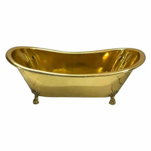 Bañera Ovalada de Lujo Hecha a Mano en Cobre Puro, Estilo Antiguo, Diseño Exclusivo, Acabado Mate Negro Envejecido - Product Image 5