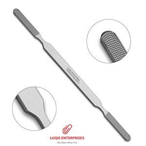เครื่องมือผ่าตัดจมูก Fomon Nasal Rasp แบบสองด้าน 4 หน้าตัด ทำจากเหล็กกล้าไร้สนิม สำหรับศัลยกรรมตกแต่งจมูก - Product Image 2