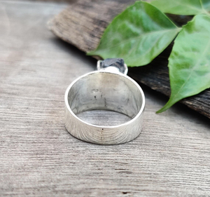 Bague unisexe en diamant Herkimer naturel, sertie de griffes en argent sterling 925, bijoux en pierres précieuses faits à la main, vente en gros - Product Image 4