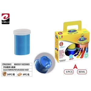 Pintura Témpera Pintada a Mano de 100g, Pigmentos Plásticos DEDOS, Juguetes para Expresiones Creativas para Niños de 2 a 4 Años - Product Image 1