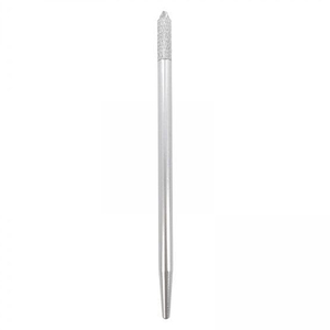 Portaagujas de ventilación plateado con mango metálico delgado, aguja de microacero con gancho, herramientas profesionales para la elaboración de pelucas de encaje y tupés. - Product Image 1