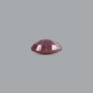 พลอยทับทิมอินเดียธรรมชาติ 9.2 กะรัต รูปไข่ เจียระไนเหลี่ยม สีแดง สำหรับเครื่องประดับชั้นดี - Product Image 3