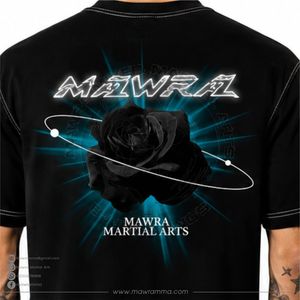 Custom <b>Mens</b> MMA BJJ Lifestyle Oversized Graphic T Shirt High Quality Digital Print <b>Black</b> Rose Heavyweight Cotton Tee Shirt - Product Image 6