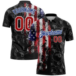 Camiseta de Punto Antiarrugas con Estampado por Sublimación Personalizado, de Poliéster, Manga Corta, Transpirable, de Secado Rápido, Moda Verano, Casual - Product Image 3