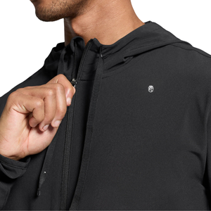 Men Slim Fit Track Jacket Lightweight Zip Up Hooded <b>Windbreaker</b> Training Running Sportswear Casual Activewear <b>Black</b> Coat - Product Image 5